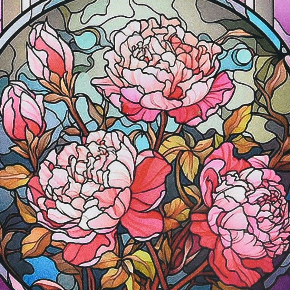 Алмазна мозаїка "Промені троянд" DEEX16278 не повна викладка 30х30 см, фото 1