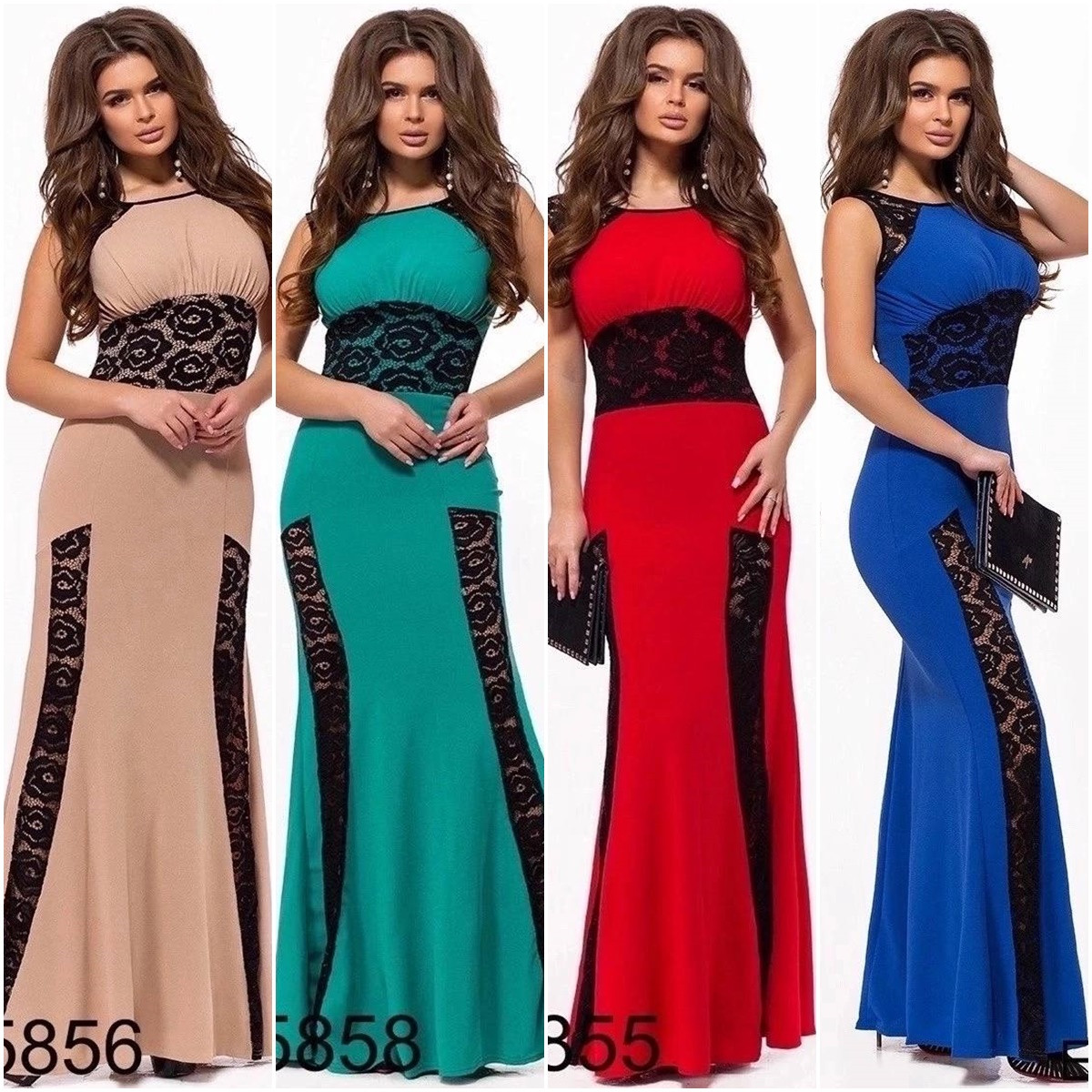 Сукня максі з гіпюром розміри норма