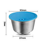 Комплект багаторазових капсул (2 шт) з темпером для кавоварок Krups Nescafe Dolce Gusto iCafilas CCBLDG01+TAMDG01, фото 2