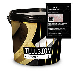 Декоративне покриття Elf Decor Illusion Crystal Matt 1кг, фото 1