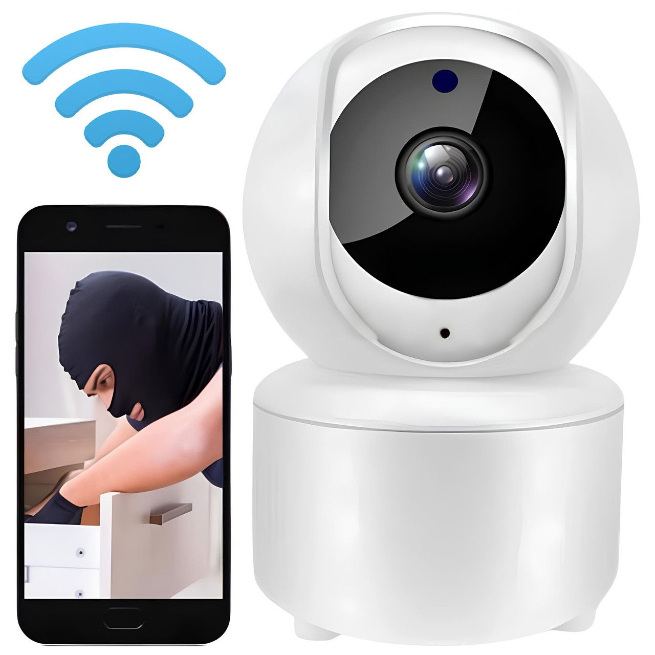 Поворотна WIFI камера відеоспостереження 2Мп, з USB, YH1 / Портативна IP камера / Бездротова камера для дому, фото 1