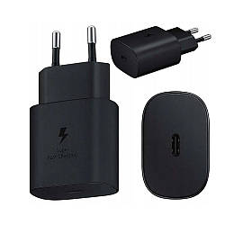 Мережевий зарядний пристрій USB-TYPE C, 45W, Black Edition / Блок для зарядки / Адаптер зі швидкою зарядкою