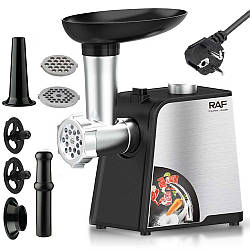 Настільна м'ясорубка електрична з 5 насадками 2000Вт, RAF R 3392 / Кухонна електром'ясорубка