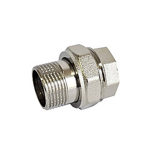 Згін-американка VLMZ 1/2″ пряма, нікель