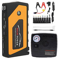 Автомобільний пускозарядний пристрій з компресором, 99800мАг, JUMPSTARTER JX28 / Повербанк для авто
