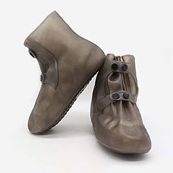 Бахіли від дощу (розмір 34-35), Коричневий / Водонепроникні чохли для взуття / Бахіли на взуття від дощу