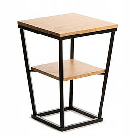 Журнальний столик Solid EXPAND 2-х ярусний, 40 х 40 см, лофт