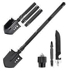 Туристична лопата складна, 76 см / Саперна лопата багатофункціональна / Тактична лопата саперка