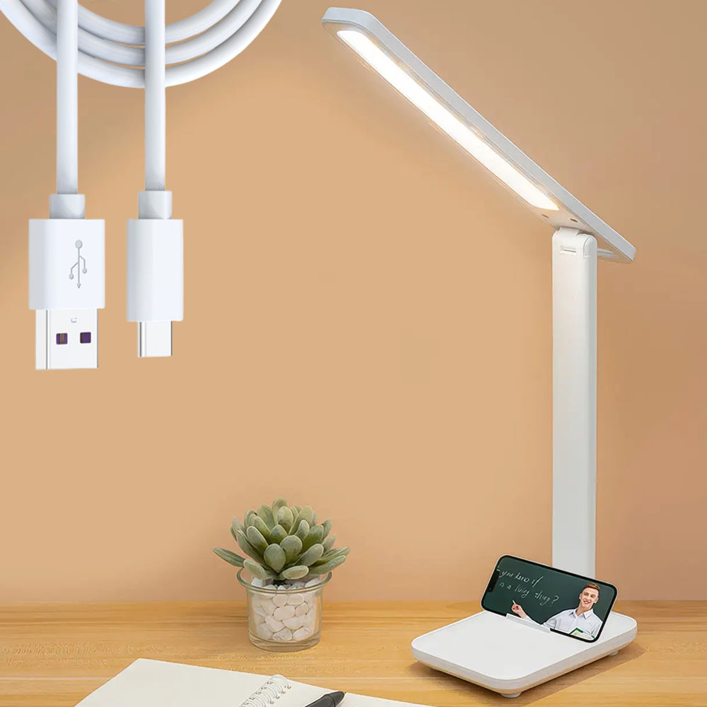 Настільна лампа з акумулятором 10Вт, 3 режими, LED 868 / Світлодіодна лампа на стіл / Світильник настільний, фото 1