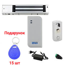 Комплект контролю доступу з магнітним замком 280 кг SEVEN KA-7813