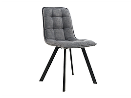 Стілець у кухню, зал, кафе, офіс M-70 тканина/металл Сірий/ чорний Vetro Mebel
