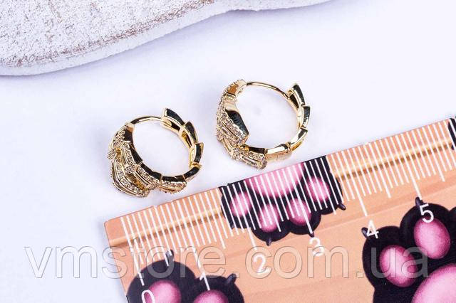 Серьги змея булгари серпенти золото