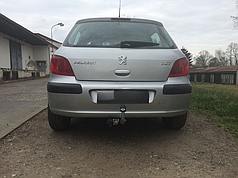 Фаркоп Peugeot 307 2001-2007 (Пежо 307 хетчбек) без зняття бампера