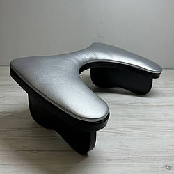 Підлокітник для манікюру похилий MrHelix, Сріблястий з чорним