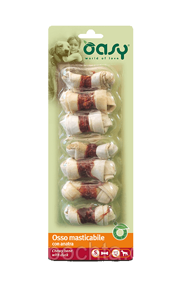 Ласощі для собак малих порід Oasy Dog Chewy Bone S, качка 85 гр, фото 1