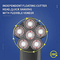 Акумуляторна електробритва 5 в 1 Kemei KM-7511 (KM-7511_1008)