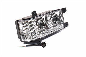 Фара блок КАМАЗ-6520, 6511, 4308 LED з ДХО права Н/О (ДК) 31.3775 LED