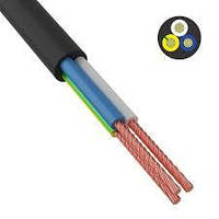 Провід ПВС 3х1,5 Чорний ОДЕСА ГОСТ (Економ)