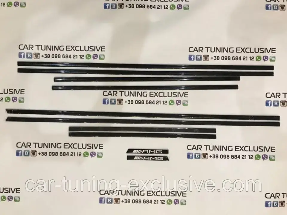 AMG Edition black molding trim kit for Mercedes G-class 4x4²