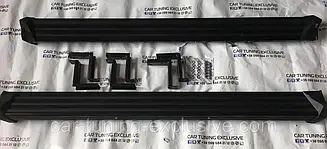 Steel side steps black for Mercedes G-class 4x4²