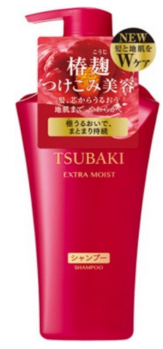 SHISEIDO Tsubaki Extra Moist Шампунь для волосся з олією камелії екстразволожувальний, 500 мл.