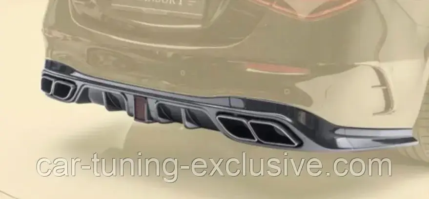 MANSORY rear diffuser with race brake light for Mercedes S-class W223