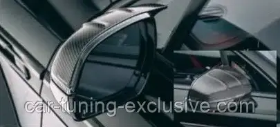 MANSORY carbon mirror cover 2 with MANSORY logo for Bentley Bentayga
