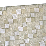 Шпалери вінілові 10 × 0.53 м Слов’янські шпалери 5806-04, зелені,геометрія,для вітальні, спальні,коридору, кухні, дитячої кімнати, фото 3