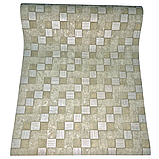 Шпалери вінілові 10 × 0.53 м Слов’янські шпалери 5806-04, зелені,геометрія,для вітальні, спальні,коридору, кухні, дитячої кімнати, фото 4