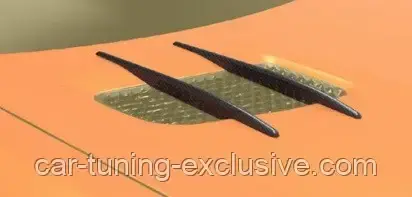 MANSORY splitter for OEM engine bonnet for Mercedes AMG GT S-class С190, фото 1