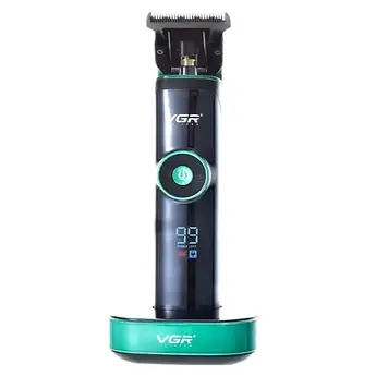 Машинка для стрижки з підставкою VGR Professional V-671 Black (V-671)