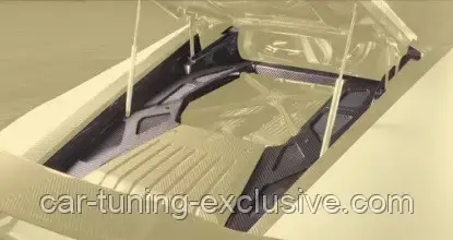 MANSORY carbon engine cross for Lamborghini Huracan, фото 1
