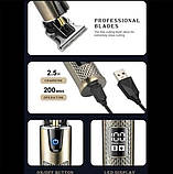 Машинка-тример VGR V-983 бездротова з титановими лезами XPRO (44248-V-983_433), фото 3