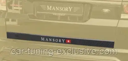 MANSORY rear hatch panel with MANSORY logo for Range Rover Sport SVR, фото 1
