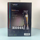 Машинка для стрижки волосся бездротова XPRO VGR V-010 (45117-V-010_1360), фото 2