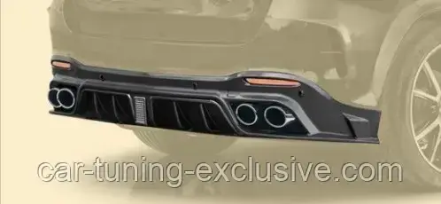 MANSORY diffuser with brake light for Mercedes GLS-class