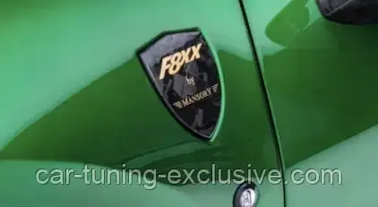 MANSORY F8XX individualized fender emblem for Ferrari F8 TRIBUTO