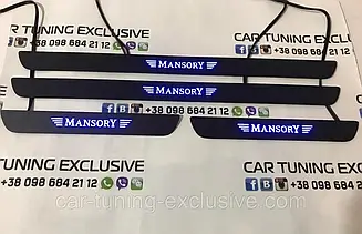 MANSORY entrance panels outside illuminated for Lamborghini Urus