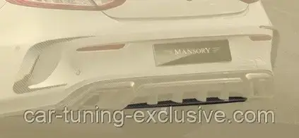 MANSORY carbon fibre diffuser board for Mercedes C-class W205, фото 1