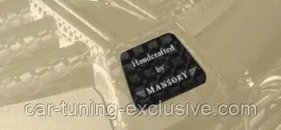 MANSORY emblem for engine cover with engraved logo for Rolls-Royce Wraith