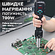 Паяльний фен Yihua 8858 IV 500° 700 Вт + 3 насадки / Повітряний термофен / Термоповітряна станція, фото 3