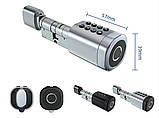 PES Cylinder Silver 35x35 мм кодовий смарт-циліндр для замка, фото 2