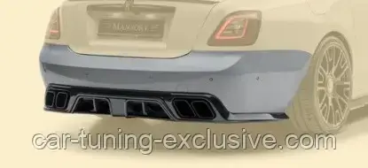 MANSORY rear bumper with visible carbon diffuser for Rolls-Royce Ghost 2, фото 1