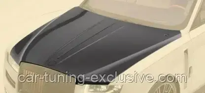 MANSORY engine bonnet with bar exposed for Rolls-Royce Ghost 2