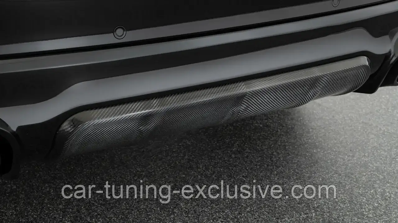 BRABUS rear skirt pur with carbon rear diffusor for Mercedes GLS-class