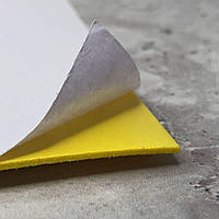 Фоаміран жовтий Н-07 з глітером на клейовій основі 1,6 мм - 1 лист А4