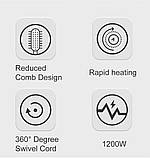 Фен-гребінець для волосся з керамічним покриттям XPRO R411 (40541-R411_454), фото 3