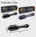 Фен-гребінець для волосся з керамічним покриттям XPRO R411 (40541-R411_454), фото 6