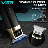 Машинка для стрижки VGR V-957 автономна робота до 3 годин XPRO VGR-957 (41230-957_439), фото 6