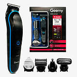 Бездротова машинка для стрижки та гоління 5в1 Gemei GM 563, фото 3